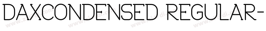 DAXCONDENSED REGULAR字体转换